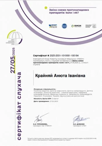 Крайняй Анюта Іванівна